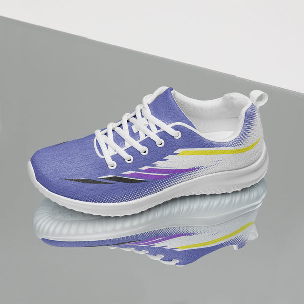 Non-Binary Pride Modern Blue Athletic Shoes