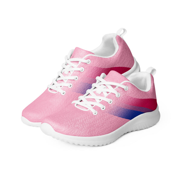 Bisexual Pride Colors Modern Pink Athletic Shoes - Women Sizes