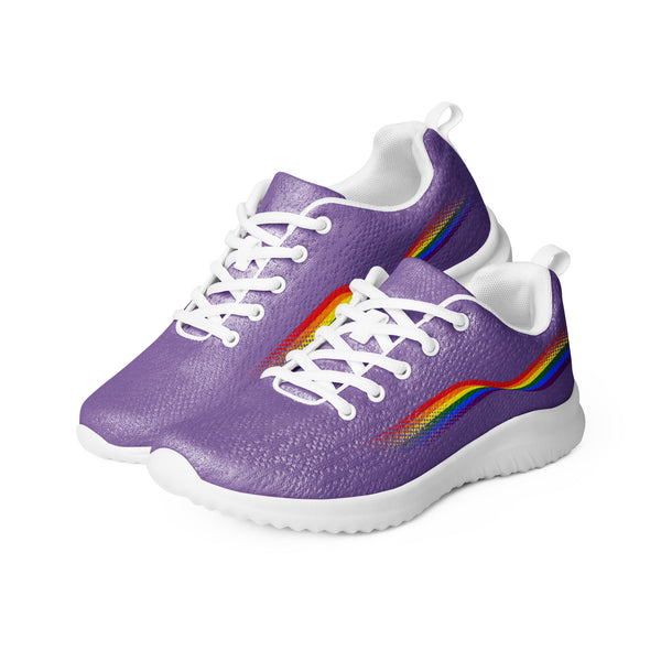 Original Gay Pride Colors Purple Athletic Shoes - Women Sizes