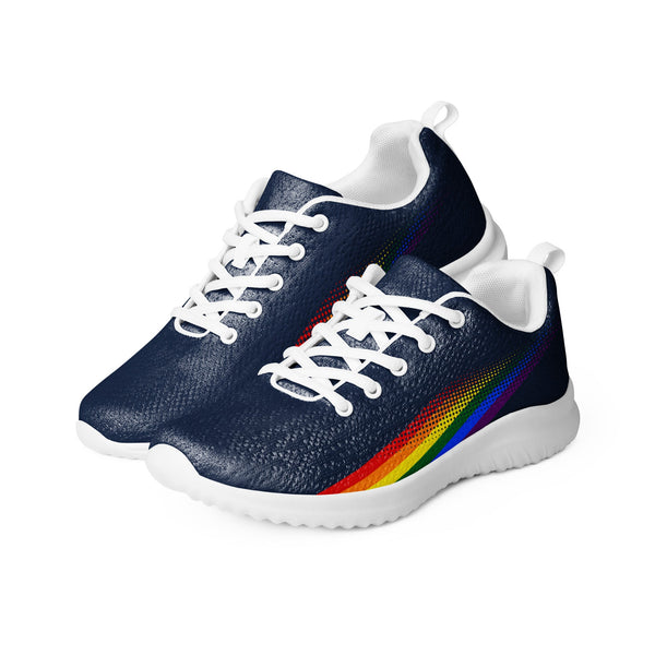 Gay Pride Colors Original Navy Athletic Shoes