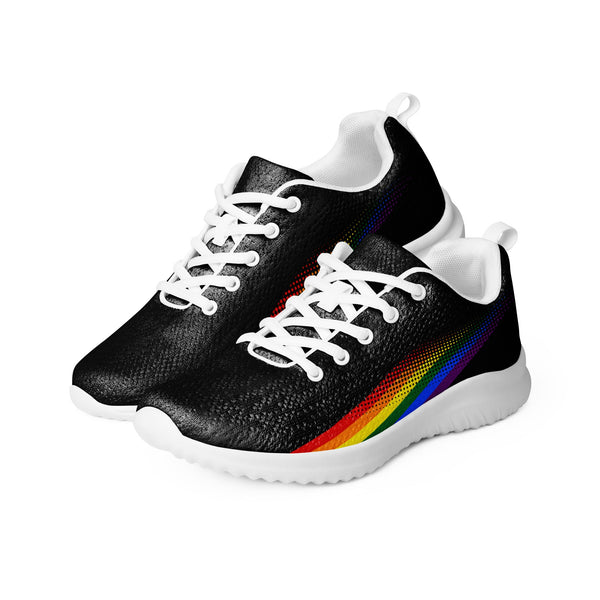 Gay Pride Colors Original Black Athletic Shoes