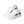 Cargar imagen en el visor de la galería, Original Bisexual Pride Colors White Athletic Shoes - Women Sizes
