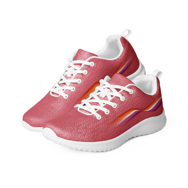 Original Lesbian Pride Colors Pink Athletic Shoes - Women Sizes