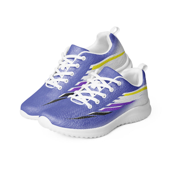 Non-Binary Pride Modern Blue Athletic Shoes