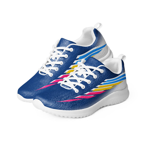 Pansexual Pride Modern Blue Athletic Shoes