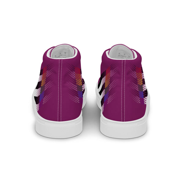 Ally Pride Colors Original Purple High Top Shoes - Women Sizes