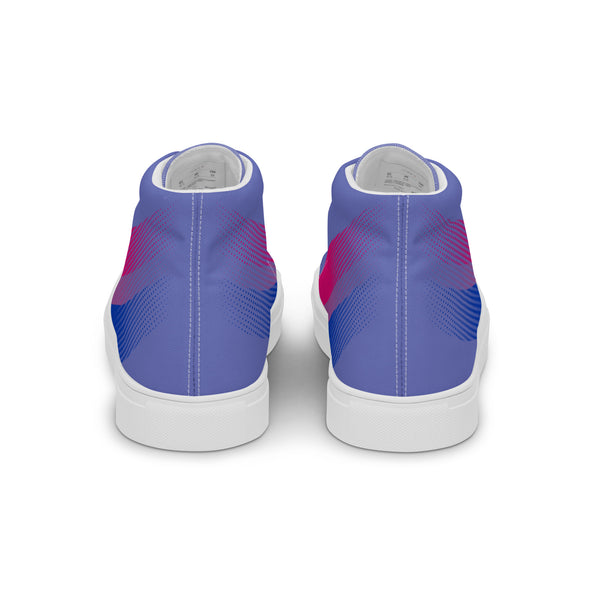 Bisexual Pride Colors Original Blue High Top Shoes - Women Sizes