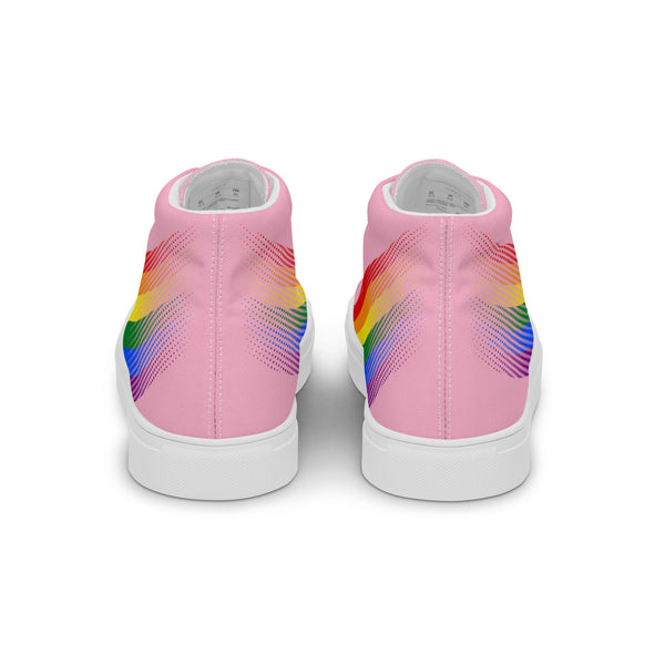 Gay Pride Colors Original Pink High Top Shoes - Women Sizes