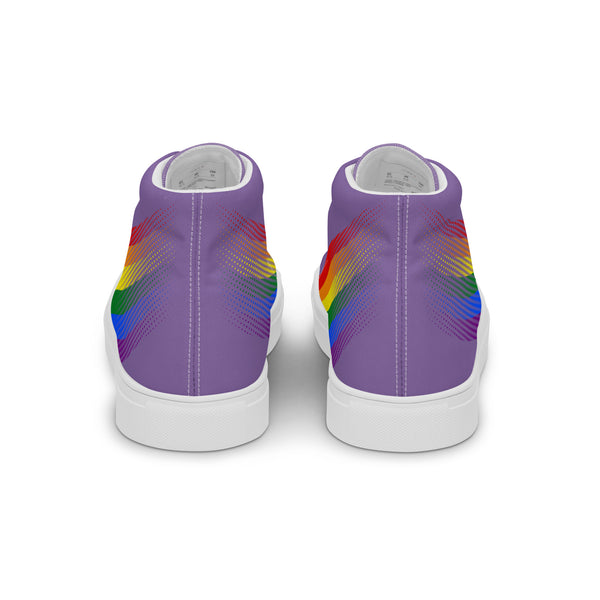 Gay Pride Colors Original Purple High Top Shoes - Women Sizes