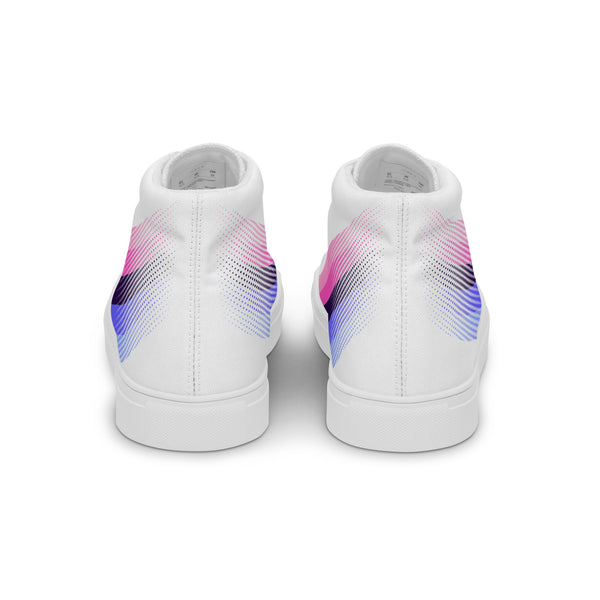 Omnisexual Pride Colors Original White High Top Shoes - Women Sizes
