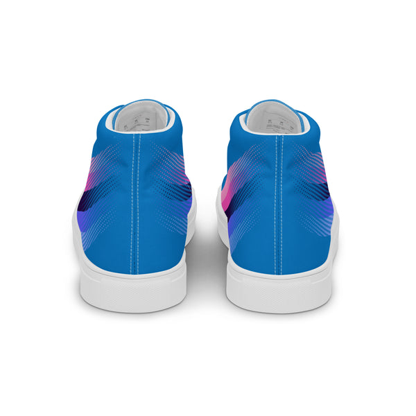Omnisexual Pride Colors Original Blue High Top Shoes - Women Sizes
