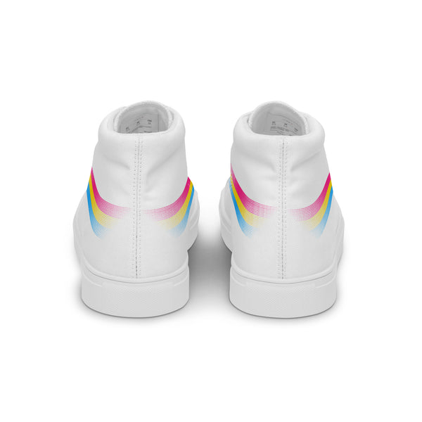 Casual Pansexual Pride Colors White High Top Shoes - Women Sizes