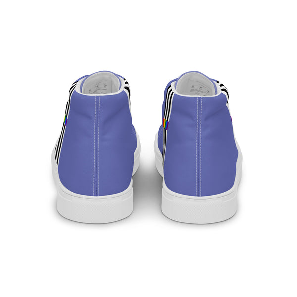 Classic Ally Pride Colors Blue High Top Shoes - Women Sizes