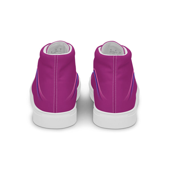 Trendy Omnisexual Pride Colors Violet High Top Shoes - Women Sizes