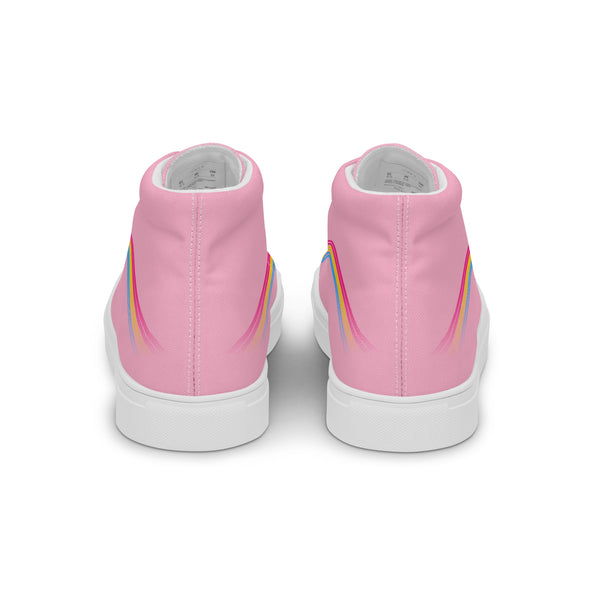 Trendy Pansexual Pride Colors Pink High Top Shoes - Women Sizes