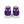 Laden Sie das Bild in den Galerie-Viewer, Modern Genderfluid Pride Colors Purple High Top Shoes - Women Sizes
