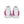 Cargar imagen en el visor de la galería, Bisexual Pride Colors Modern White High Top Shoes - Women Sizes
