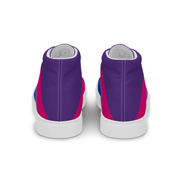 Bisexual Pride Colors Modern Purple High Top Shoes - Women Sizes