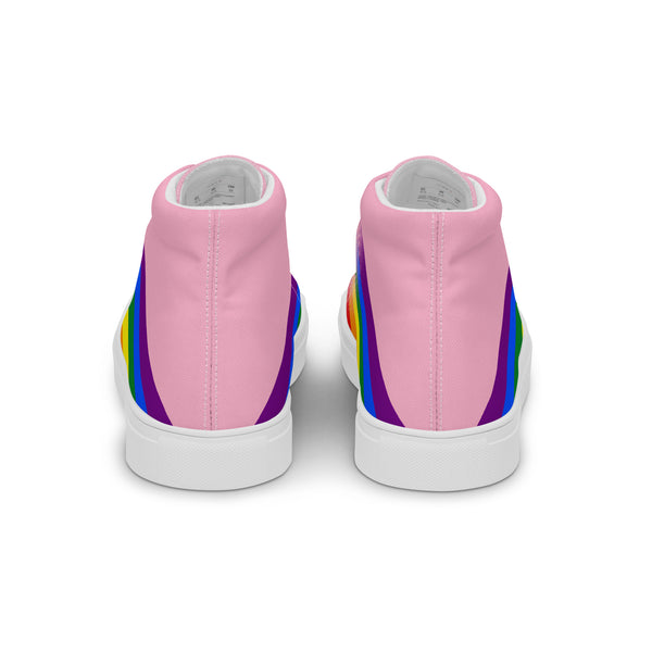 Gay Pride Colors Modern Pink High Top Shoes - Women Sizes
