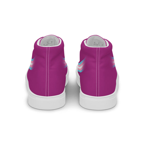 Transgender Pride Modern High Top Violet Shoes - Women Sizes