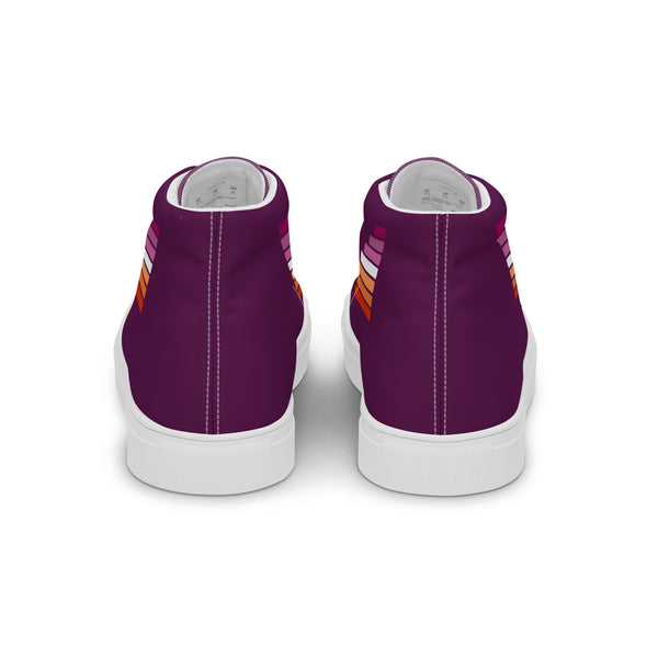 Lesbian Pride Modern Purple High Top Shoes