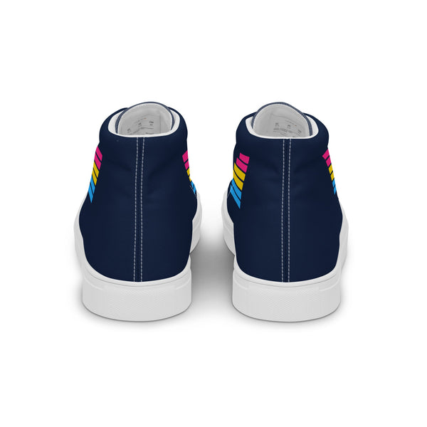 Pansexual Pride Modern Navy High Top Shoes