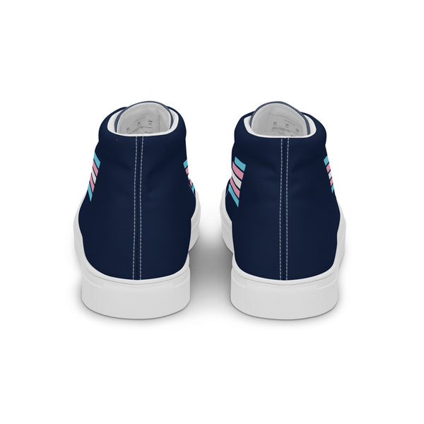 Transgender Pride Modern Navy High Top Shoes