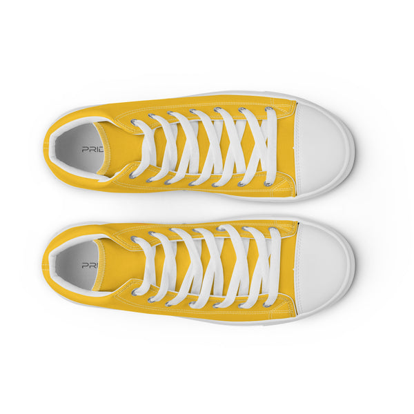 Casual Pansexual Pride Colors Yellow High Top Shoes - Women Sizes