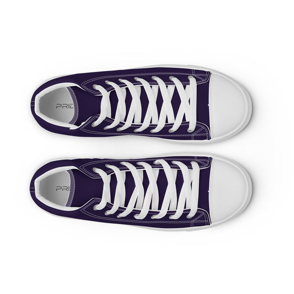 Genderqueer Pride Modern Navy High Top Shoes