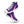 Cargar imagen en el visor de la galería, Genderfluid Pride Colors Original Purple High Top Shoes - Women Sizes
