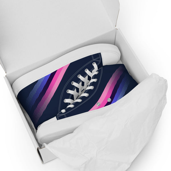 Omnisexual Pride Colors Original Navy High Top Shoes - Women Sizes