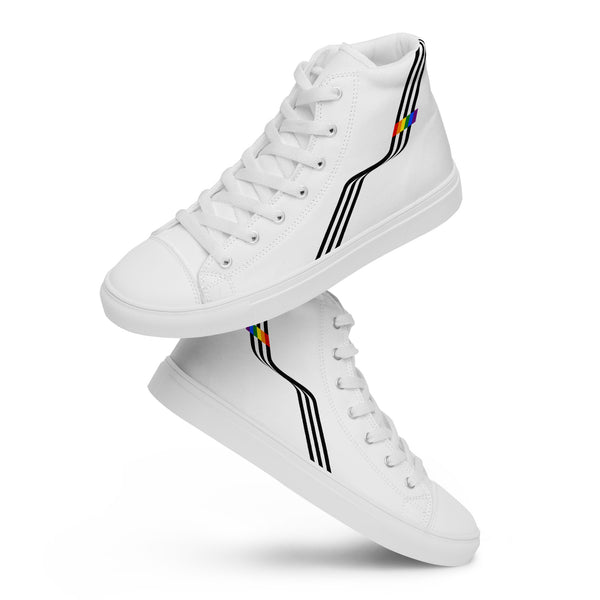 Original Ally Pride Colors White High Top Shoes - Women Sizes