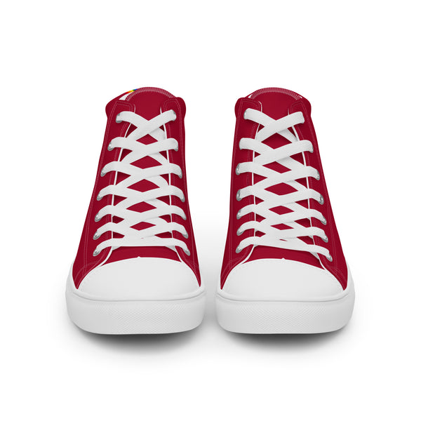 Original Gay Pride Colors Red High Top Shoes - Women Sizes