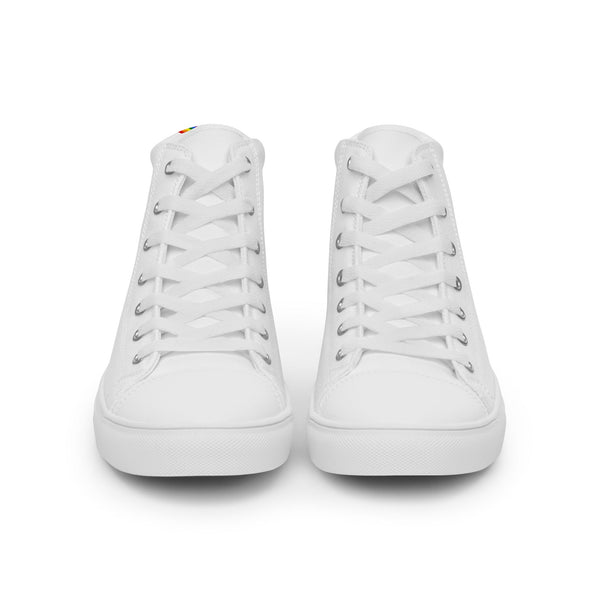 Original Gay Pride Colors White High Top Shoes