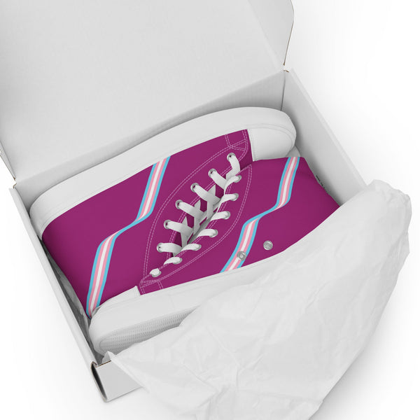 Transgender Flag Violet High Tops