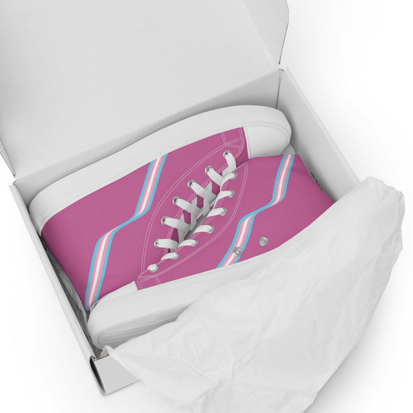 Transgender Flag Pink High Tops