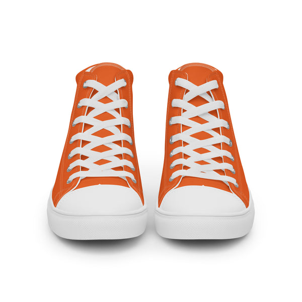 Casual Non-Binary Pride Colors Orange High Top Shoes - Women Sizes