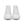 Charger l&#39;image dans la galerie, Classic Agender Pride Colors White High Top Shoes - Women Sizes

