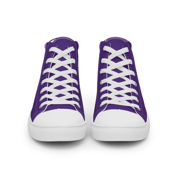 Classic Genderqueer Pride Colors Purple High Top Shoes - Women Sizes