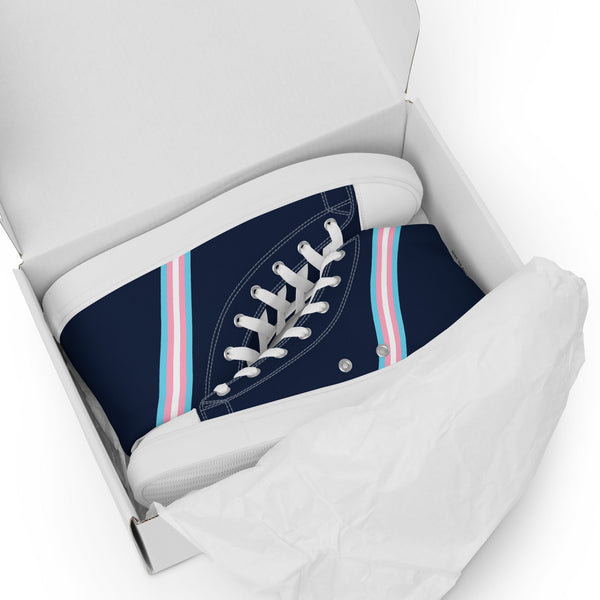 Transgender Pride Navy High Tops