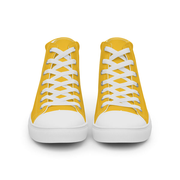 Trendy Pansexual Pride Colors Yellow High Top Shoes - Women Sizes
