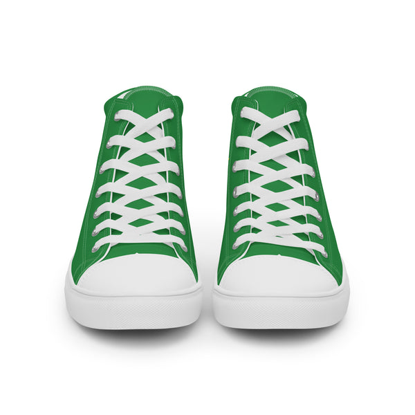 Modern Gay Pride Colors Green High Top Shoes - Women Sizes