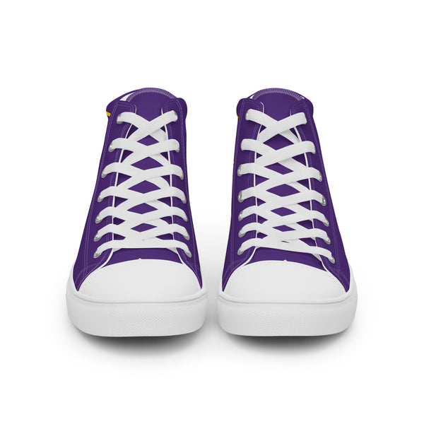 Modern Intersex Pride Colors Purple High Top Shoes - Women Sizes