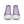 Laden Sie das Bild in den Galerie-Viewer, Modern Non-Binary Pride Colors Purple High Top Shoes - Women Sizes
