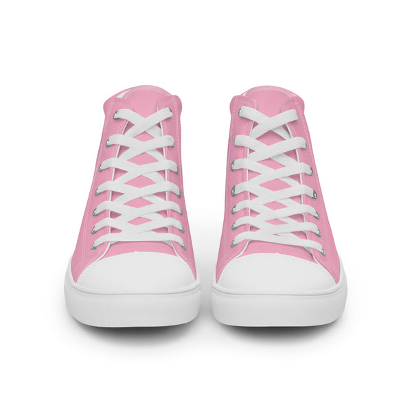 Gay Pride Colors Modern Pink High Top Shoes - Women Sizes