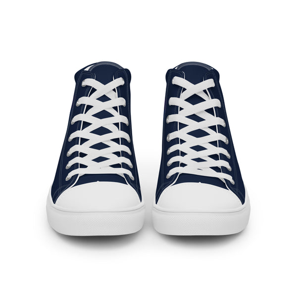 Gay Pride Colors Modern Navy High Top Shoes - Women Sizes