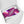 Cargar imagen en el visor de la galería, Genderfluid Pride Colors Modern Violet High Top Shoes - Women Sizes
