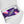 Laden Sie das Bild in den Galerie-Viewer, Genderfluid Pride Colors Modern Purple High Top Shoes - Women Sizes
