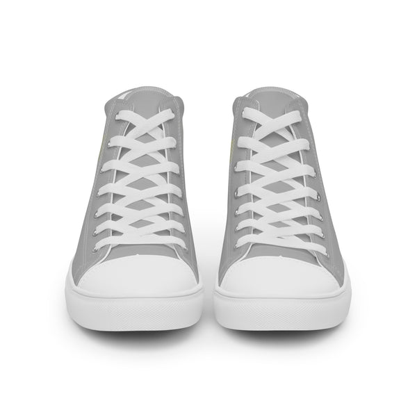 Non-Binary Pride Colors Modern Gray High Top Shoes - Women Sizes