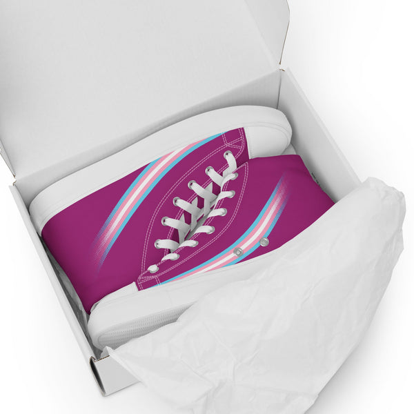 Transgender Pride High Top Violet Shoes